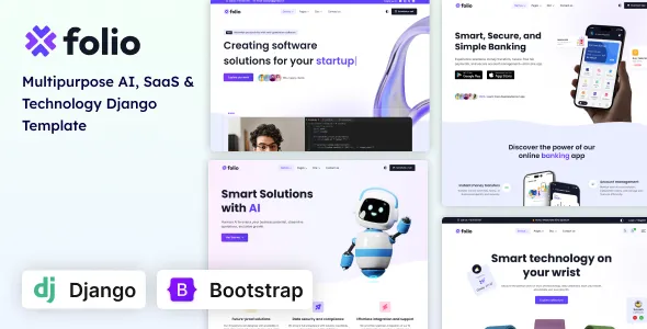 Folio - Multipurpose AI, SaaS & Technology Django Template